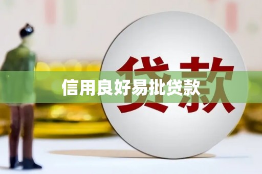 天长信用良好易批贷款