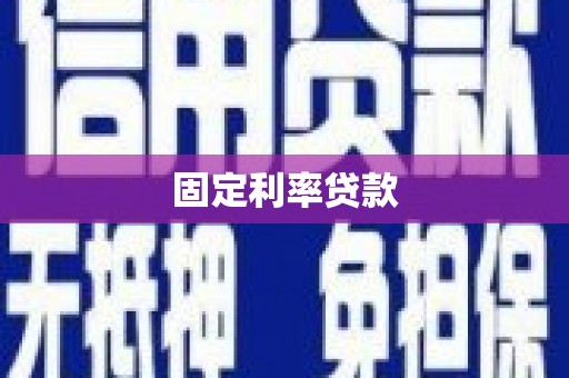 天长固定利率贷款