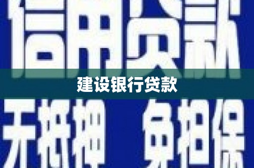 天长建设银行贷款