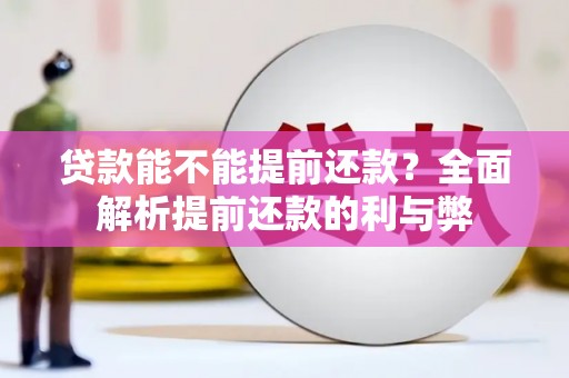 天长贷款能不能提前还款？全面解析提前还款的利与弊