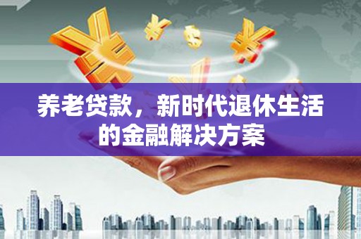 天长养老贷款，新时代退休生活的金融解决方案