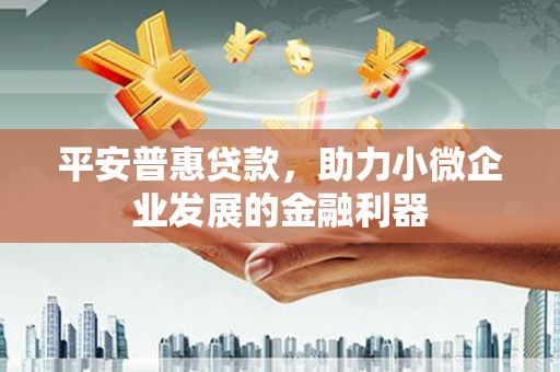 天长平安普惠贷款，助力小微企业发展的金融利器