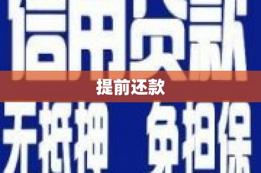 天长提前还款